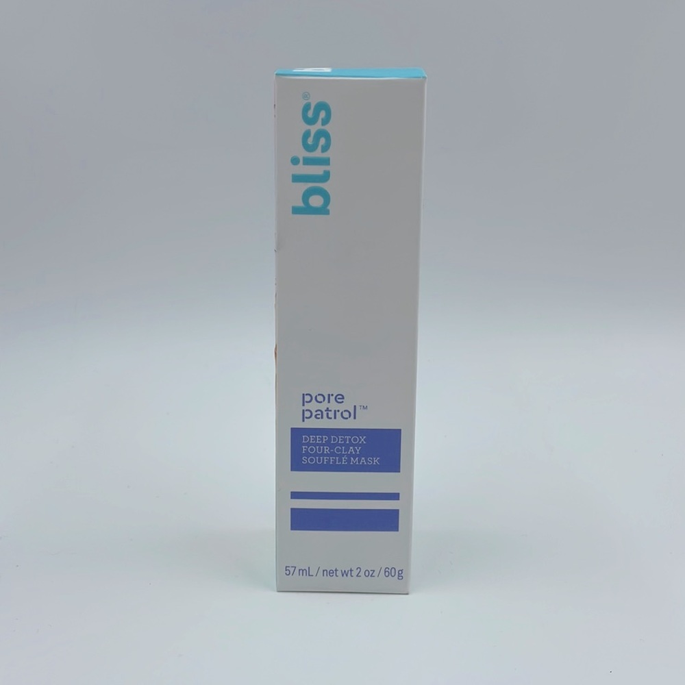 Bliss Pore Patrol Deep Detox Four-Clay Soufflé Mask (NWT)